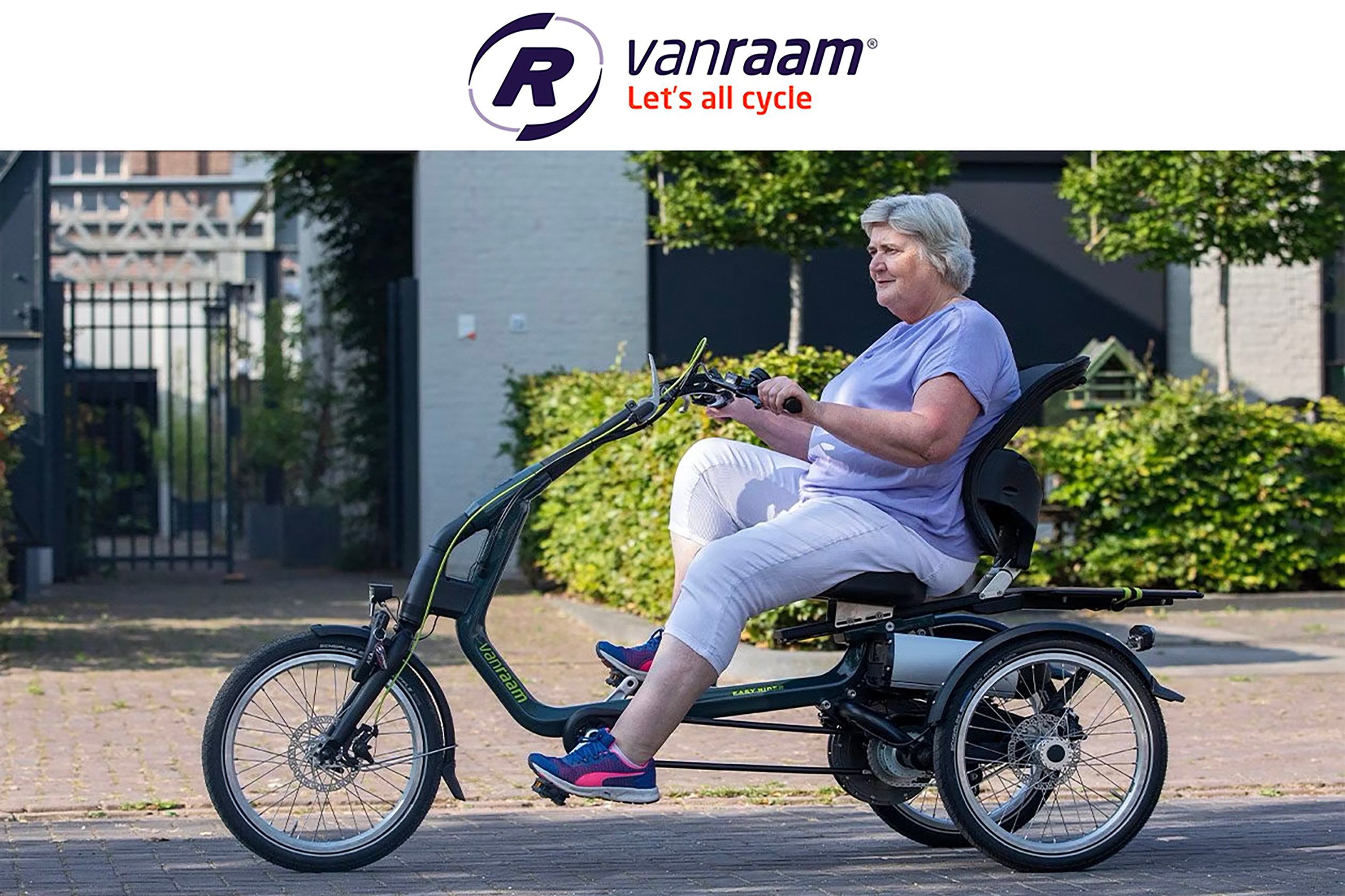 Adult Lady on Van Raam Tricycle